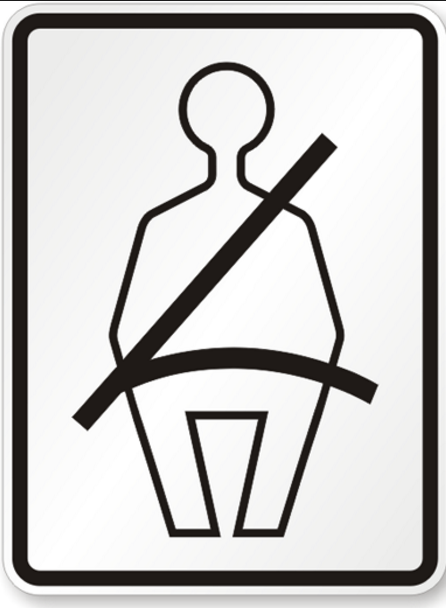 Buckle Up sign icon