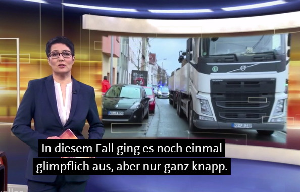 SR-Mediathek's Current Report topical news program broadcast interviews with road safety experts and produced demonstration videos on the Dutch Reach, 13 March 2017