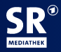 SR Mediathek logo, German news corporation, producer of SR-Mediathek's Current Report topical video news program "aktueller bericht"