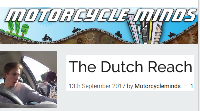 motorcyclists can also be kiulled or injured by dorings as reported by UK Dept of Transport statistics.