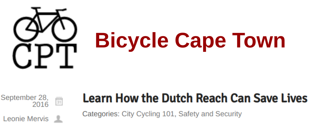 Let’s make getting doored a thing of the past. Learn how a simple solution called the Dutch Reach can save lives making the road safer for drivers, cyclists and pedestrians.